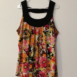 Womens Dressy Floral Tank